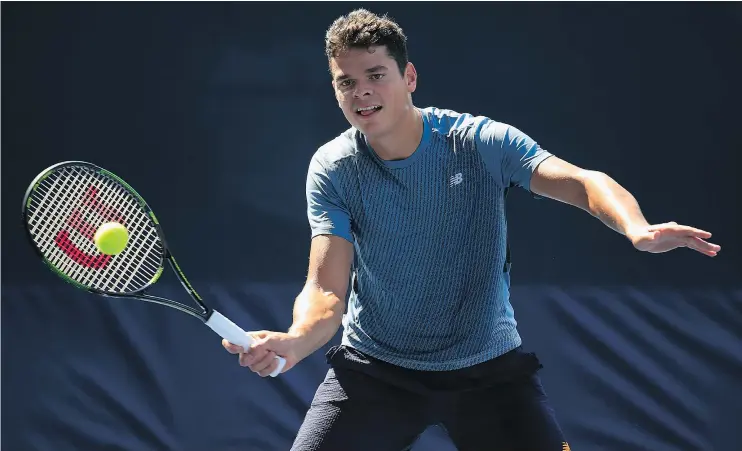  ?? — GETTY IMAGES FILES ?? Milos Raonic, seeded fifth at the U.S. Open, still has a pair of coaches, but will no longer be working with seven-time Grand Slam winner John McEnroe.