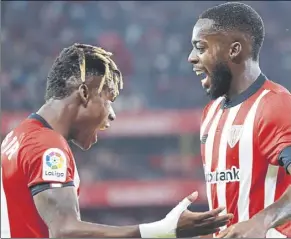  ?? Foto: efe ?? nico e iñaki Williams celebran el primer gol del Athletic ante un impotente Almería