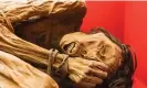  ?? Photograph: mauritius images GmbH/Alamy ?? The mummified body of Chimu Man (Peru 1200-1400) is among exhibits at the Wellcome Collection.