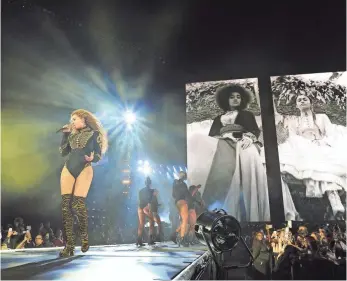  ??  ?? Beyoncé kicks off her Formation World Tour Wednesday night at Marlins Park in Miami.