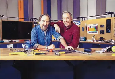  ??  ?? Richard Karn and Tim Allen reunite for the History Channel’s new competitio­n series “Assembly Required.”