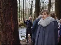  ??  ?? Winterfell Tours takes fans to Tollymore Forest Park, where the Starks discover a litter of direwolf pups in the first episode.