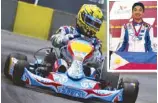  ??  ?? Gabe Cabrera ( also inset) at Singapore’s newest track, KF1 Circuit.