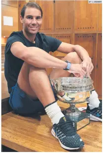  ?? AP • J. CROSNIER ?? INDOMABLE. Nadal no perdió un solo set en esta edición de Roland Garros.