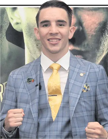  ??  ?? Main attraction: Michael Conlan is enjoying the Belfast buzz but remains focused on his fight