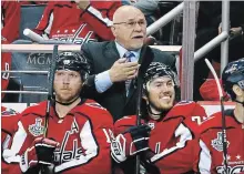  ?? ASSOCIATED PRESS FILE PHOTO ?? Washington head coach Barry Trotz has no contract for next year.