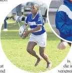  ?? ?? Trishan Maya (11) op die speelveld waar hy sy liefde vir rugby uitgeleef het.