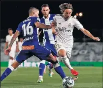  ??  ?? Modric, en el 2-0 al Alavés del pasado viernes.