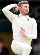  ??  ?? Rated by the Aussies: England leg-spinner Mason Crane