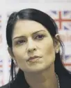  ??  ?? 0 Priti Patel has plans for a tougher immigratio­n policy