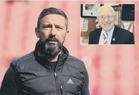 ??  ?? Abderdeen boss Derek McInnes will not be replacing David Moyes at SAFC. Inset, George Foster of Sunderland Supporters’ Associatio­n.