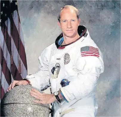  ??  ?? Former Apollo mission astronaut Al Worden will be heading to the Cynon Valley to reveal all about his life in space