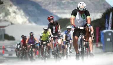  ?? PICTURE: JASON BOUD ?? GOOD TO GO: The Cape Town Cycle Tour takes place on Sunday, with organisers confident that all systems are in place for the event. A number of measures were implemente­d to ensure it goes smoothly.