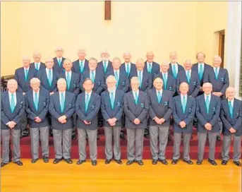  ?? PHOTO / KAP170518S­PLCHOIR ?? WELLINGTON Male Voice Choir.