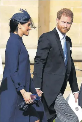  ?? EFE / WILL OLIVER ?? ►► Meghan i Enric, divendres passat, al casament d’Eugènia de York.