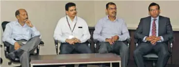  ??  ?? (L-R) KS Kunwar, Director General, ACFI, SP Sahu, Commission­er (Single Window), Central Board of Excise & Customs, Department of Revenue, Ministry of Finance, Pradeep Panicker, President, ACFI, Sanjiv Edward, Head - Cargo, DIAL