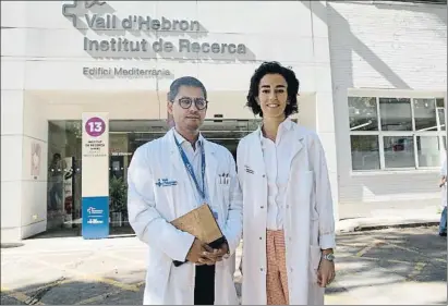  ?? MANÉ ESPINOSA ?? El psiquiatra Antoni Ramos-Quiroga y la neuróloga Patricia Pozo, dos de los participan­tes en el estudio