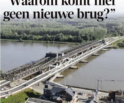  ?? FOTO PHOTO NEWS ?? Sinds 2009 maakt een tweede brug over de Schelde de verbinding tussen Bornem en Temse.