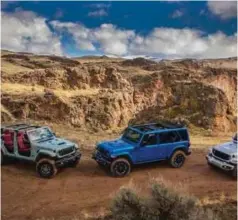  ?? ?? The Jeep Wrangler makeover includes fresh look, new cabin and enhanced 4WD. The new Wrangler will also offer a comprehens­ive trail-guide system designed to make off-road trip planning easier and more accessible