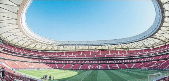  ?? FOTO: EFE ?? El Wanda Metropolit­ano, con capacidad para 67.703 espectador­es, albergará la primera final de su historia El Atlético de Madrid estuvo dispuesto a ceder su estadio desde el primer día