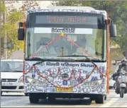  ?? HT PHOTO ?? Ajay Maken said an electric bus cost ranges between ₹75 lakh and ₹1.75 crore. However, Delhi government intended to pay ₹2.5 crore for each bus.