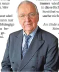  ?? FOTO: PEDERSEN/DPA ?? Ex-Umweltmini­ster und Vorsitzend­er des Begleitgre­miums zur Endlagersu­che, Klaus Töpfer.