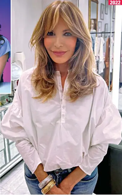  ?? ?? Enduring glamour: Jaclyn Smith on Instagram and, top, as Kelly Garrett in Charlie’s Angels 2022