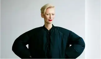  ?? ?? Tilda Swinton poses for a portrait to promote "Problemist­a" on Tuesday, Feb. 27, 2024, in New York.