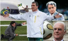  ?? Luiz Felipe Scolari, Bobby Robson, Franz Beckenbaue­r, Diego Maradona and Carlos Alberto Parreira Composite: PA/AFP/Getty/Action Images ??