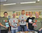  ??  ?? Matt Bendoris, left, Chris Brookmyre, Gordon Brown, Doug Johnstone and Craig Robertson read from their latest novels in Fort William Library on Friday.