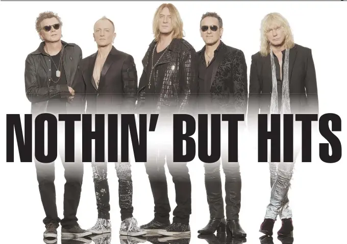  ??  ?? READY TO ROCK: Def Leppard brings the hits to Fenway Park tomorrow night. The rockers will be joined by Journey and Cheap Trick.