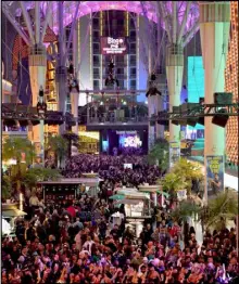  ?? Glenn Pinkerton Las Vegas News Bureau ?? Proceeds from the SlotZilla zip line will help pay for the Fremont Street Experience canopy’s $32.8 million overhaul.