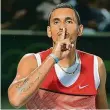  ?? Foto: Profimedia.cz ?? Nick Kyrgios
Když ho zápas zrovna nebaví, určitě to poznáte.