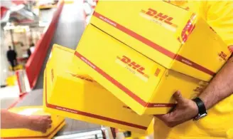  ?? — AFP photo ?? DHL Express Malaysia will be increasing the price of its services by an average of 4.9 per cent, effective next year.