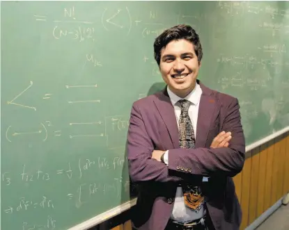  ??  ?? Cristóbal Miguel García Jaimes, alumno de física en la Universida­d Nacional Autónoma de México.