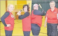  ?? ERIC MCCARTHY/TC MEDIA ?? Prince County players on the Cheers Sports Bar world masters softball team are, from left, Janet Cameron, Tracy Arsenault, Tammy Gallant and player-coach Dawn Moase.