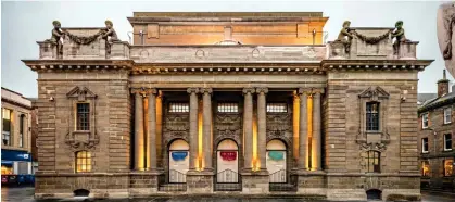  ?? ?? Rock star: The new museum will be housed in Perth’s old city hall. Right, the Stone Of Scone