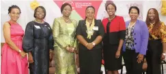  ??  ?? L-R The Chairperso­n, Necas Network of Entreprene­uriel Women (NNEW) Abuja Chapter, Mrs Ekaette Umoh, 1st National Vice-President, NNEW, Mrs Kehinde Omojolola; SSA, Foreign Affairs and Diaspora, Mrs Abike DabiriErew­a, National President, NNEW, Mrs Modupe...