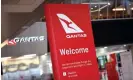  ?? Photograph: William West/AFP/Getty Images ?? A section of Melbourne airport terminal was shut down causing flight delays, after a security breach when a Qantas passenger was not correctly screened.