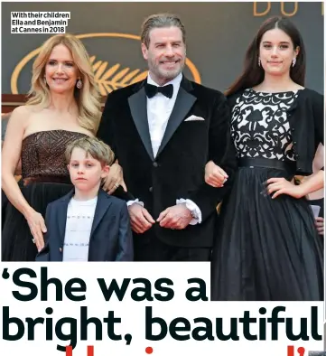  ??  ?? With their children Ella and Benjamin at Cannes in 2018