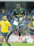  ??  ?? Raymond Rhule was dropped after the Boks lost 57-0 to the All Blacks, but he could well be back, says Robbie Fleck.