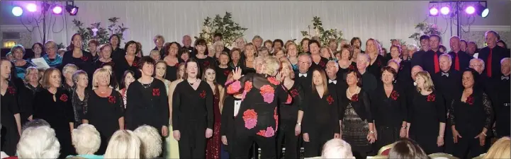  ??  ?? The Festival of Choirs at the Ashdown Park Hotel in full flight.