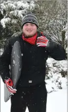  ??  ?? Millstreet’s Grzegorz Balla enjoyed the snow exploits at Deer Park.