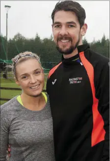  ??  ?? Dena and Tom Hogan at the Annacurra Camogie Club’s ‘5 Bounds Challenge’, which took place recently.