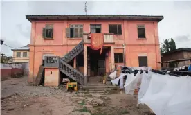  ??  ?? The ‘fake embassy’ building in Accra, Ghana. Photograph: YEPOKA YEEBO