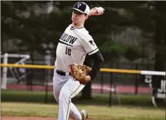  ?? Pete Paguaga / Hearst Connecticu­t Media ?? Joel Barlow’s Matt Scott pitches against Westhill on April 5.