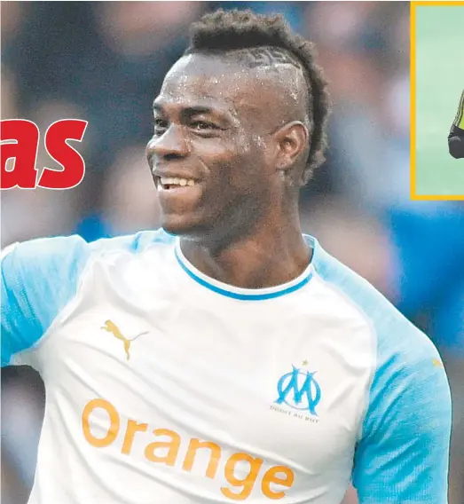  ?? AFP ?? O Olympique de Marselha foi o último clube de Balotelli, que está livre no mercado