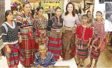  ?? ?? Legarda advocates for indigenous peoples’ culture and peace as she launches Hibla Pavilion of Textiles and Weaves of the Philippine­s, and receives the title of Bai a labi (Honorary Muslim Princess) by the Marawi Sultanate League.