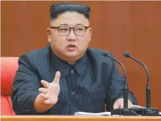  ?? Picture: AFP PHOTO/KCNA via KNS ?? Kim Jong-un’s Pyongyang regime has criticised Australia’s “dangerous moves” in its support for the US in its “frenzied political and military provocatio­ns”.