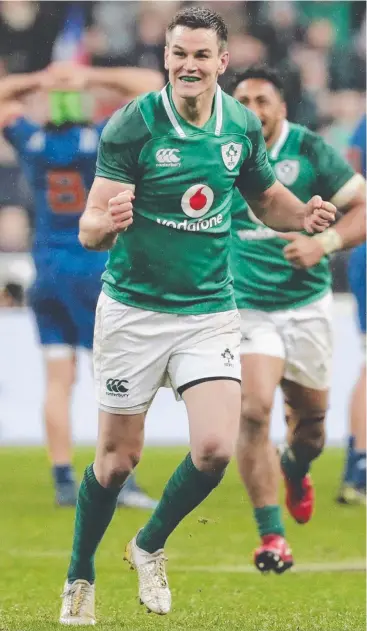  ?? Picture: AFP PHOTO / THOMAS SAMSON ?? COME AT ME: Ireland's Jonathan Sexton was in disbelief in 2013 when Wallabies coach Michael Cheika had players ‘go after him’ on field. Now he’s fully prepared.